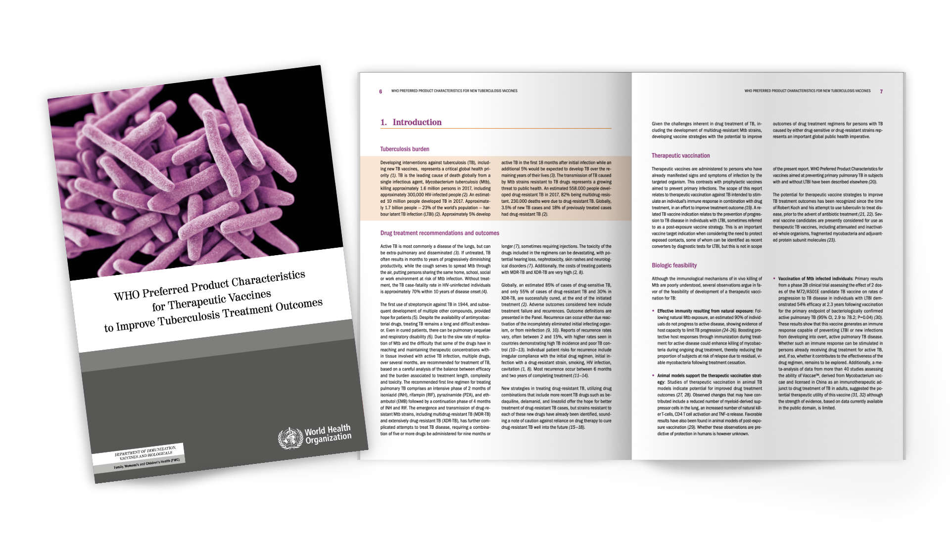 WHO Preferred Product Characteristics for Therapeutic Vaccines to Improve Tuberculosis Treatment Outcomes